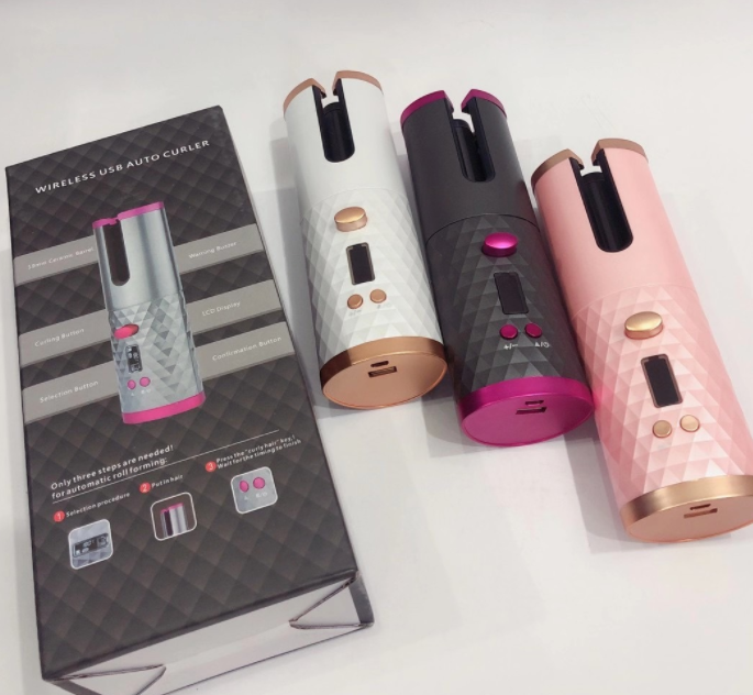 Cordless Rotating Hair Curler