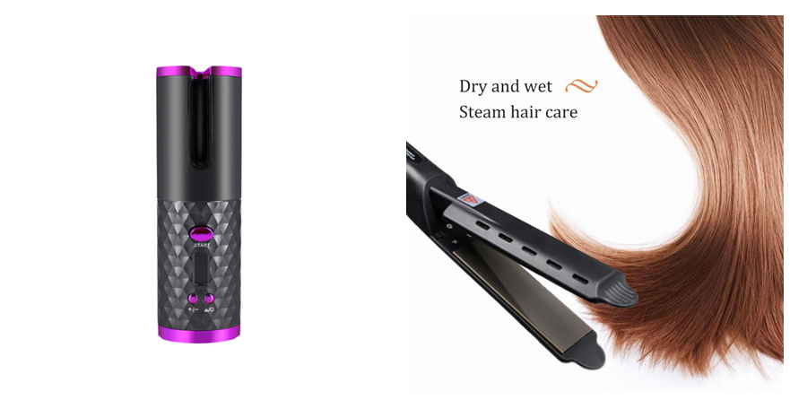 Cordless Rotating Hair Curler