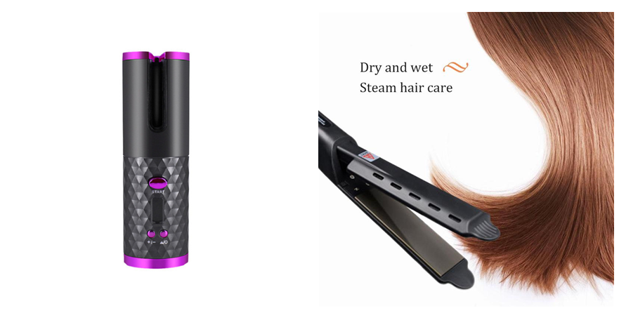 Cordless Rotating Hair Curler 